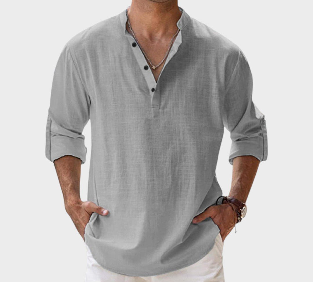 Mikkel - Åndbar linnedskjorte