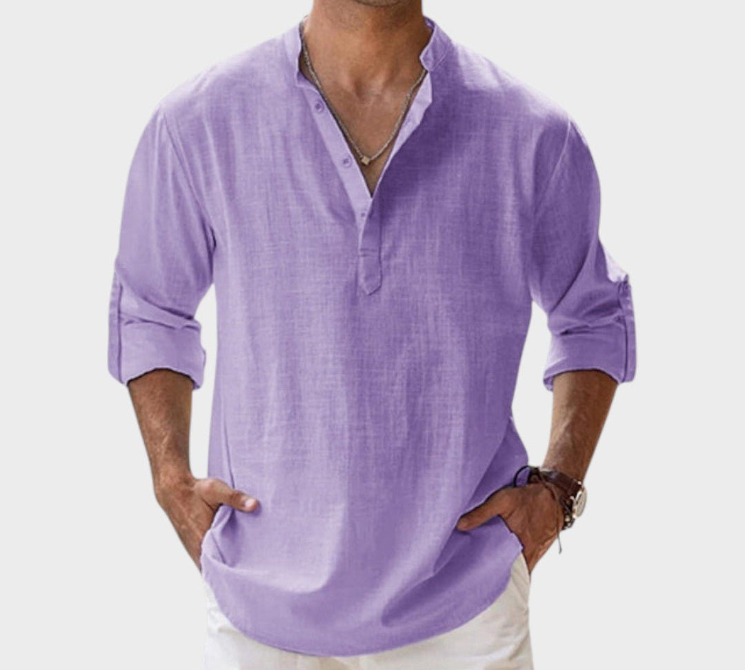 Mikkel - Åndbar linnedskjorte