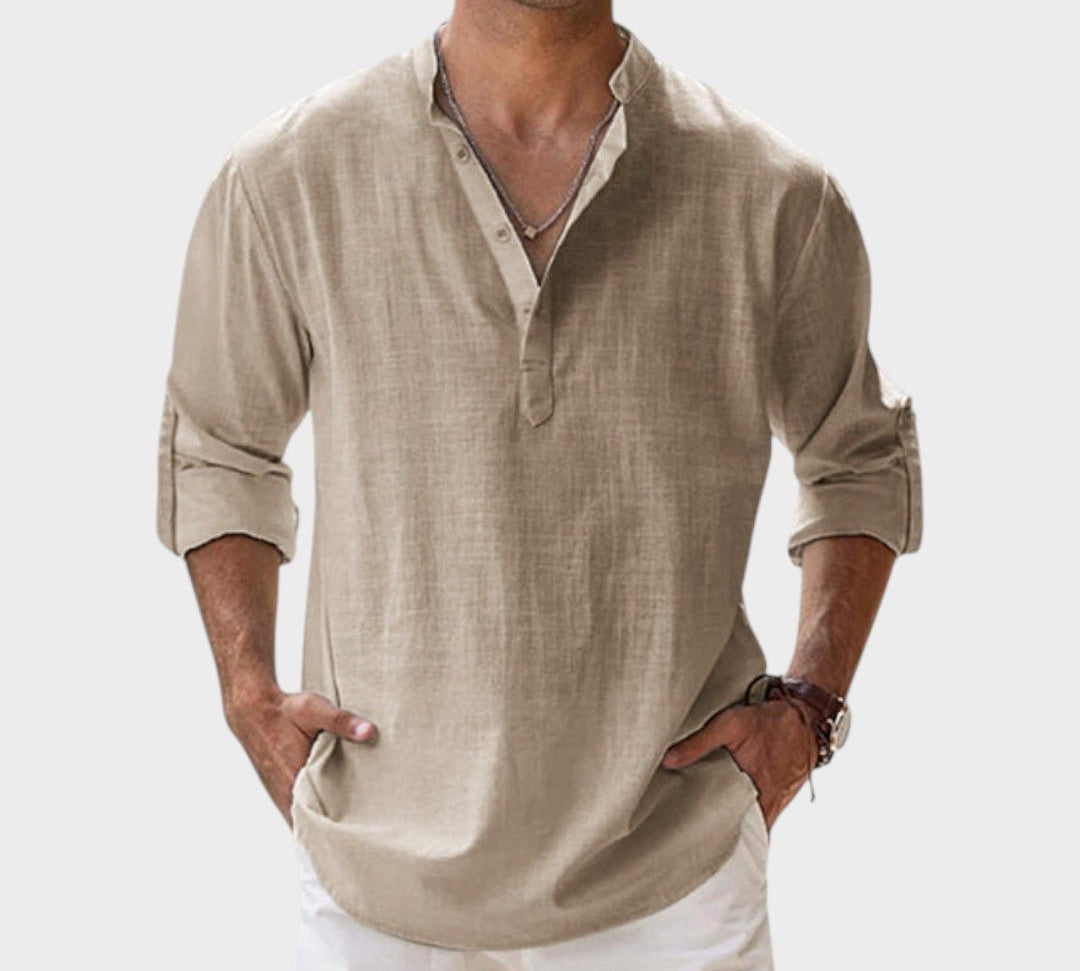 Mikkel - Åndbar linnedskjorte