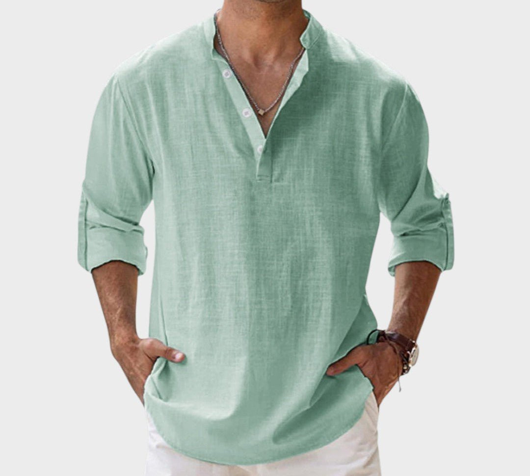 Mikkel - Åndbar linnedskjorte