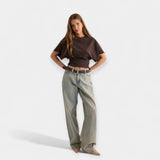 Majica s Udubljenim Širokim Rukavima