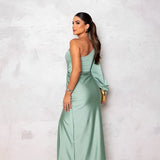 Lenoir – Asymmetrical Satin Maksi haljina