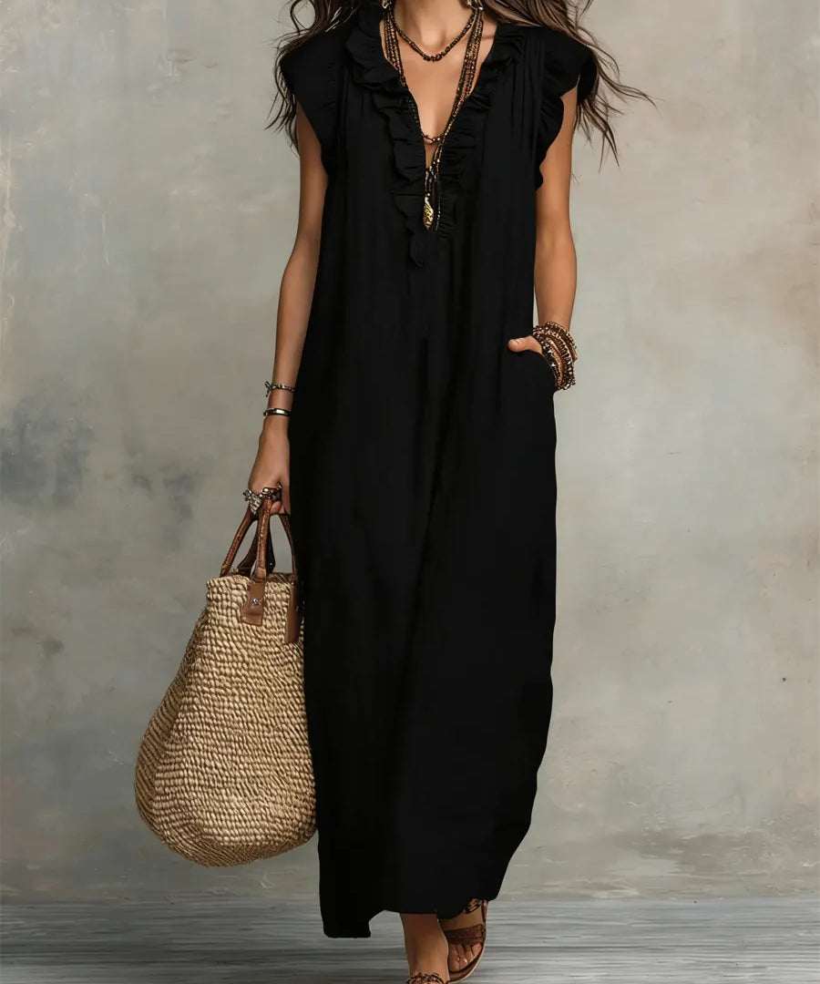 Sienna | Boho Ruffles Maxi Haljina