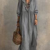 Elowen | Boho Maxi Haljina s Dugim Rukavima