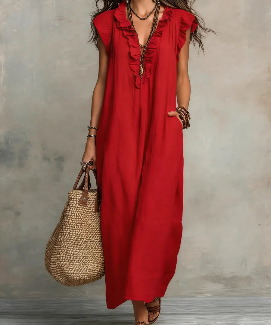 Sienna | Boho Ruffles Maxi Haljina