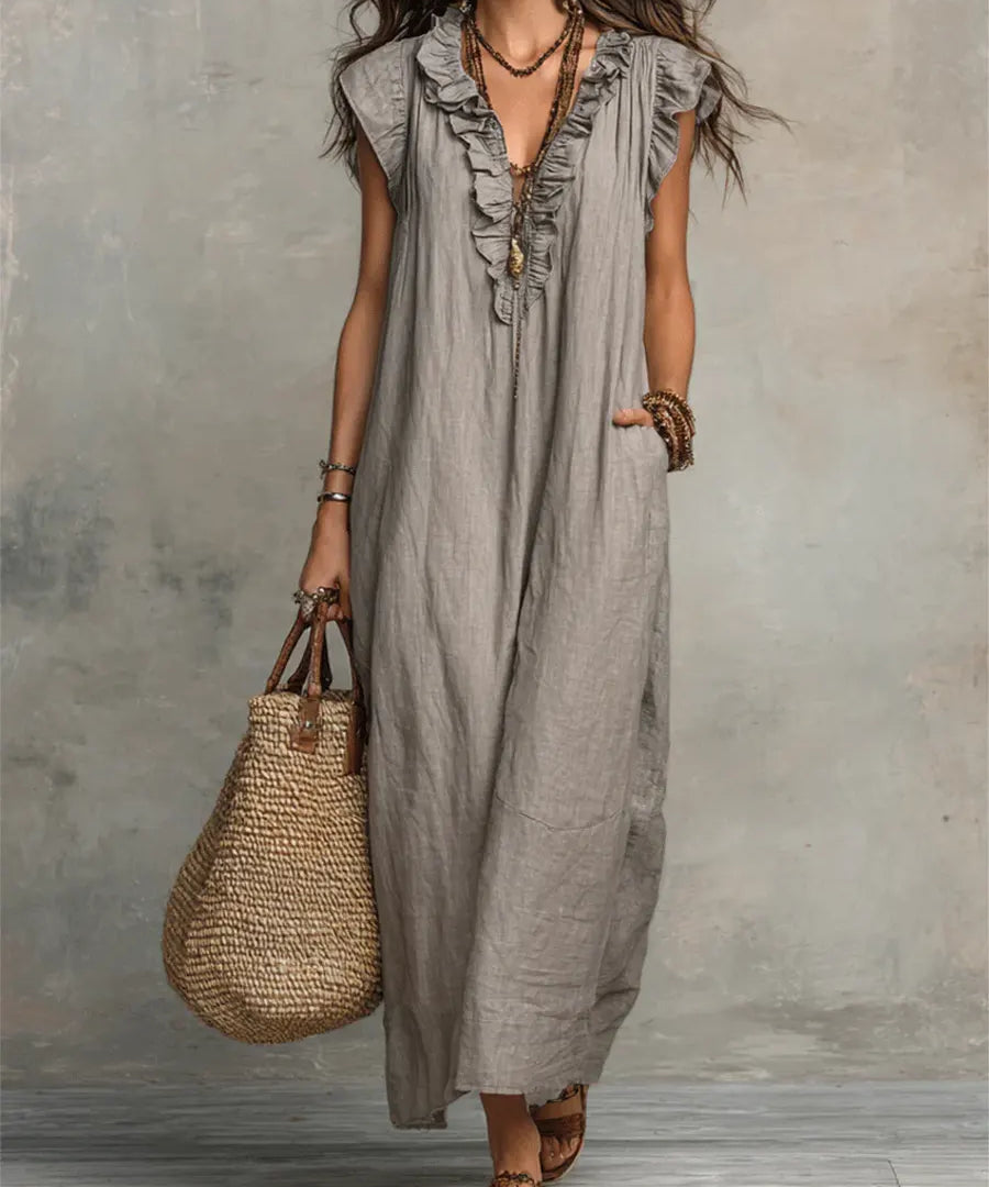 Sienna | Boho Ruffles Maxi Haljina
