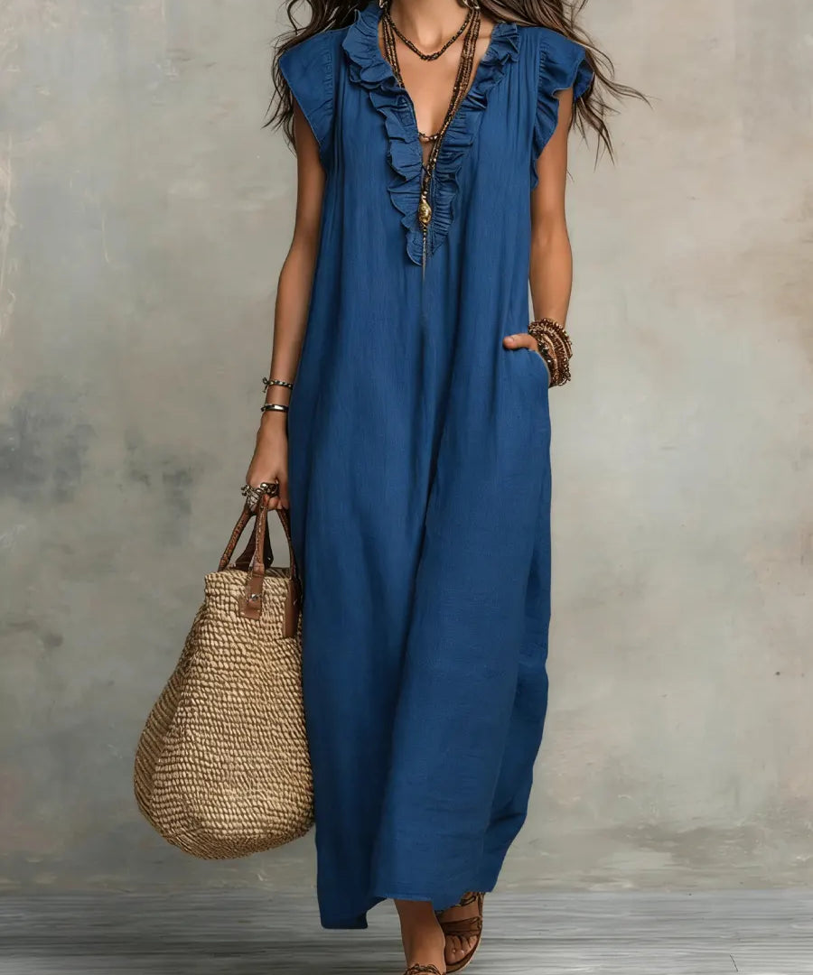 Sienna | Boho Ruffles Maxi Haljina