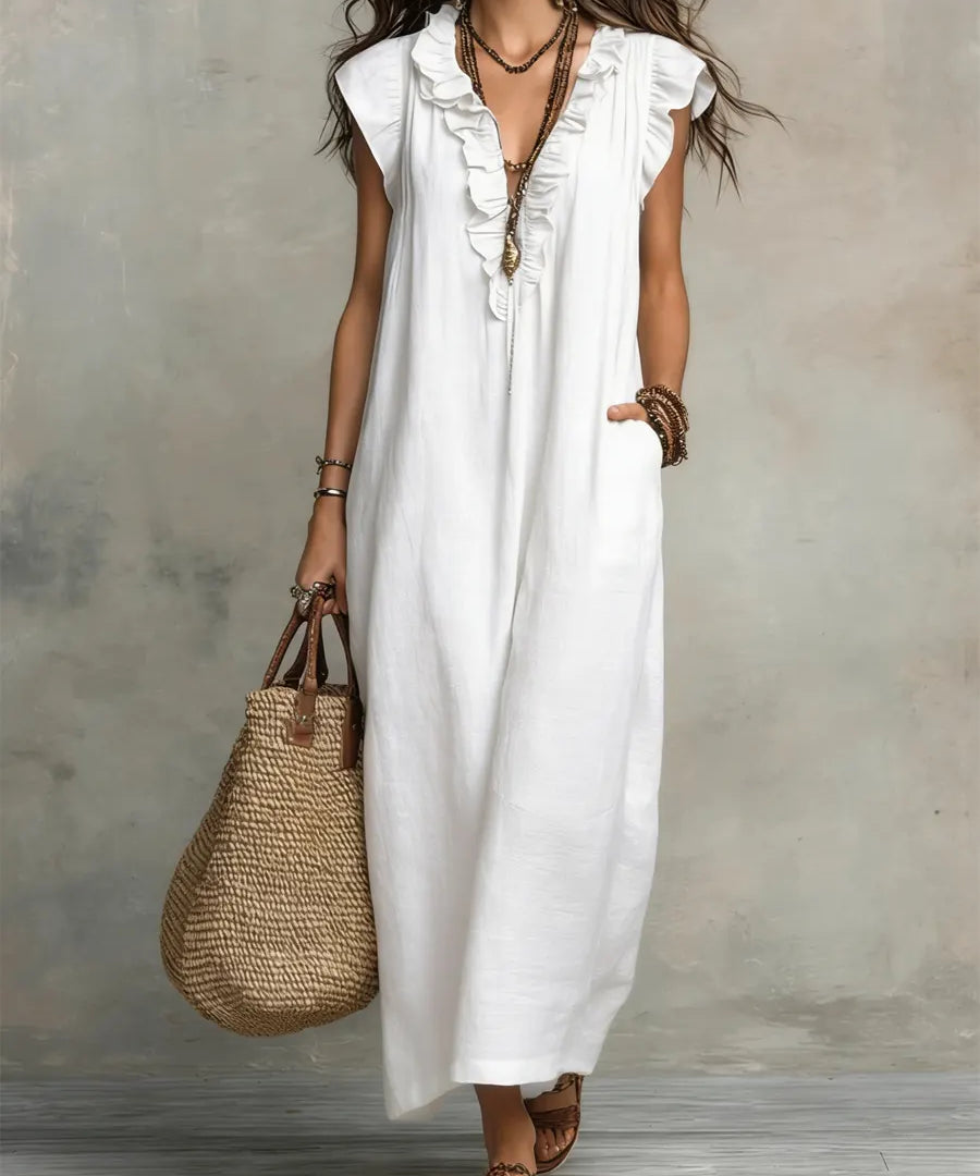 Sienna | Boho Ruffles Maxi Haljina