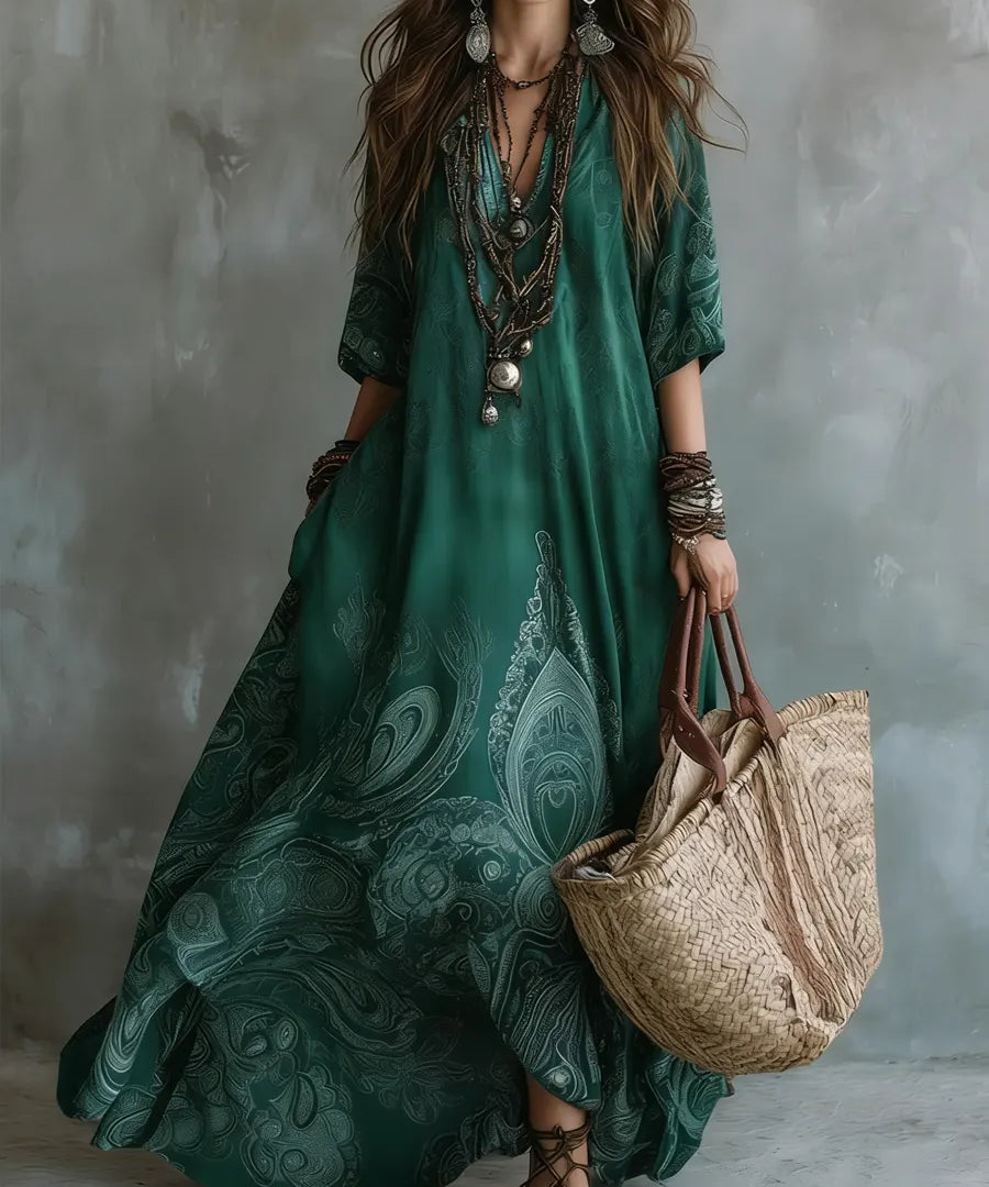 Veya Bohemian Flow Maxi Haljina
