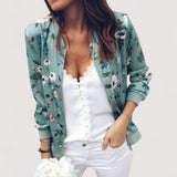 Lidia™ | Stilizirana bomber jakna s cvjetnim uzorkom