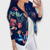Lidia™ | Stilizirana bomber jakna s cvjetnim uzorkom