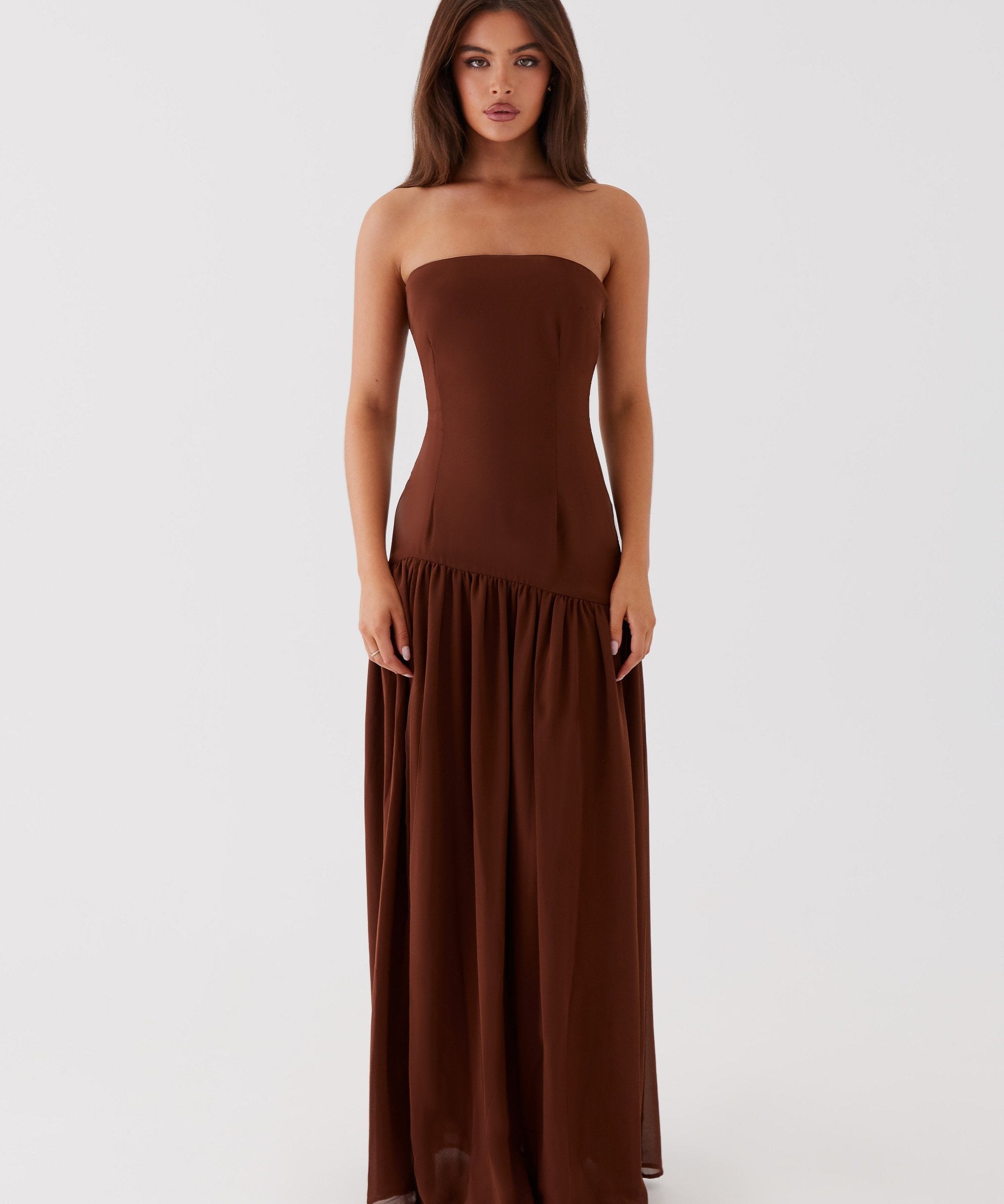 Clara – Strapless Flowing Maksi haljina