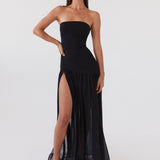 Clara – Strapless Flowing Maksi haljina