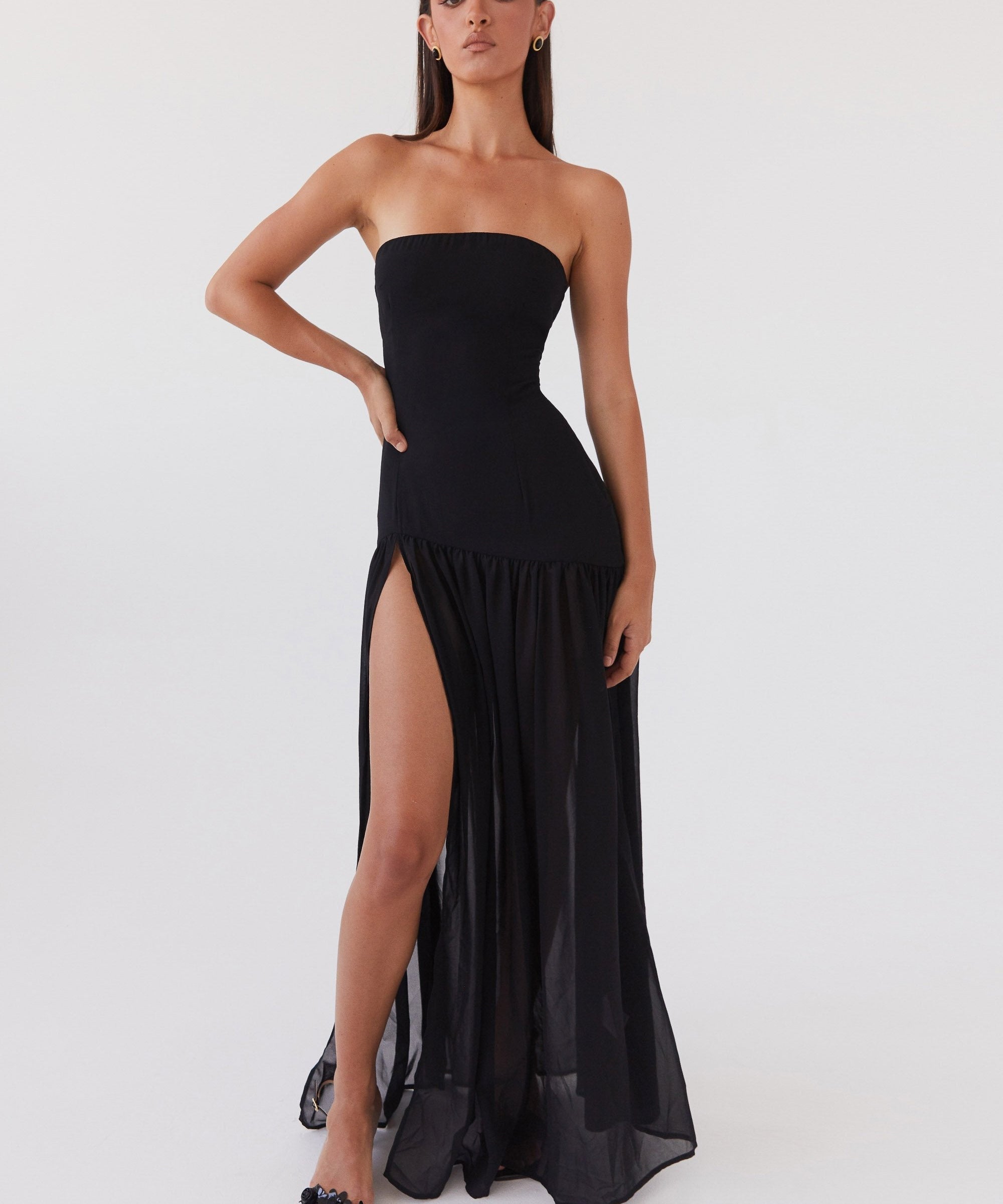 Clara – Strapless Flowing Maksi haljina