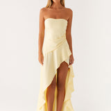 Solene – Asymmetrical Strapless Maksi haljina