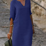 Lola – Opuštena V-izrez Haljina