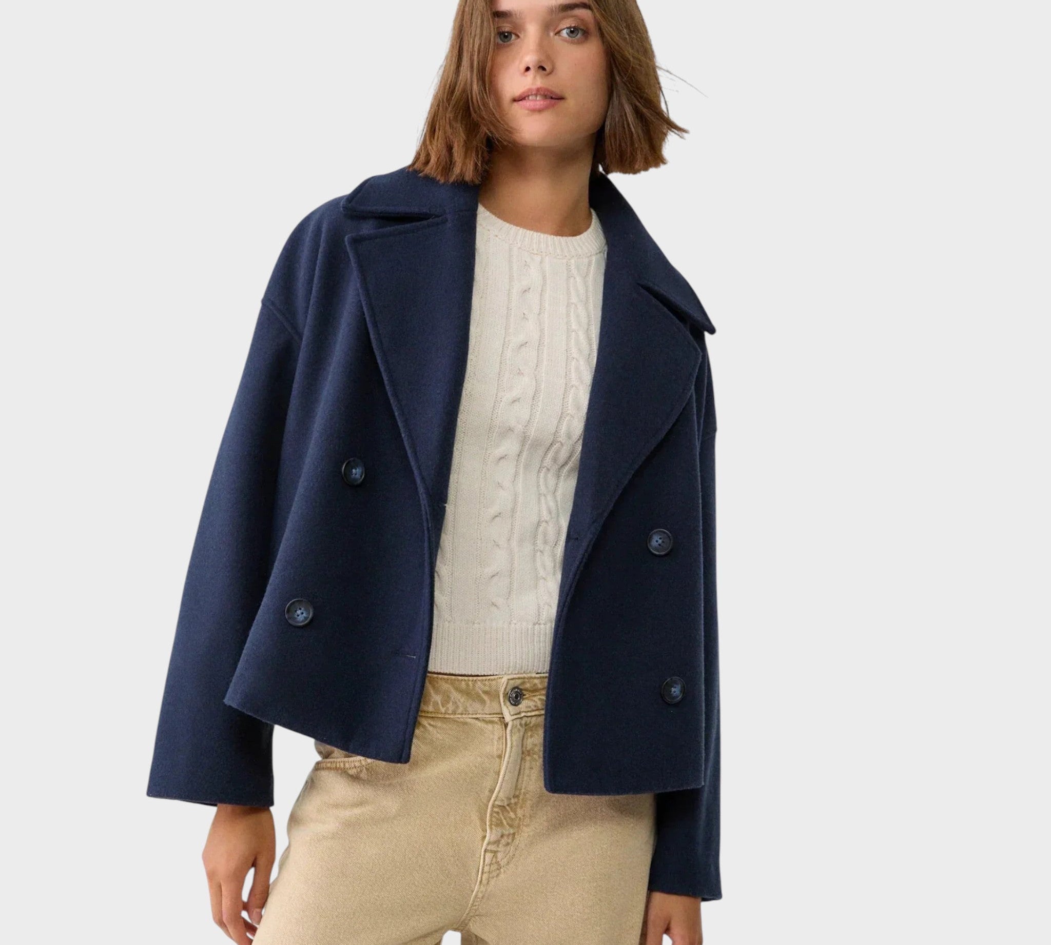 Blanka - Kratka dvostruka jakna Šik gornja odjeća