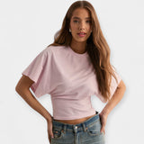 Majica s Udubljenim Širokim Rukavima