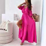 Olivia™ | Elegantna Maxi Haljina s Raskorakom