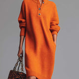 Luna – Oversized Pletena džemper-haljina