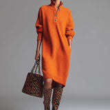 Luna – Oversized Pletena džemper-haljina