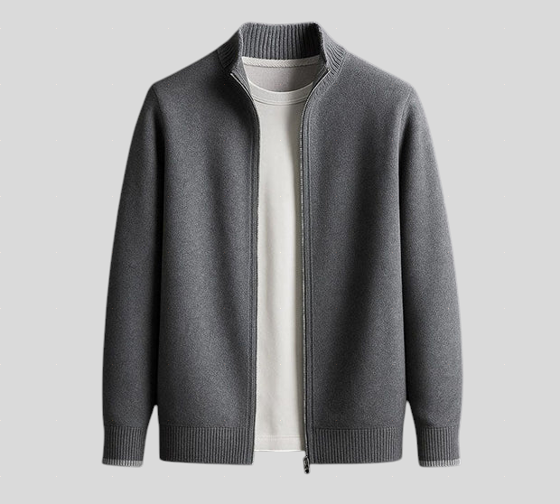 Zoran - Pletena Jakna s Patentnim Zatvaračem