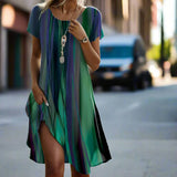Jamie™ | Boho casual haljina s degradiranim uzorkom